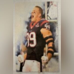 Houston‎ Texans JJ Watt Flag, Football Mancave Garden Banner Red, Grommets 5'x3'